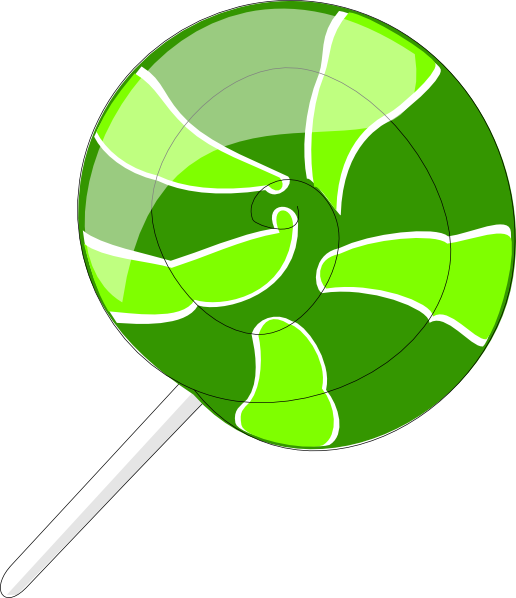 How To Set Use Green Lollipop Clipart (516x598), Png Download
