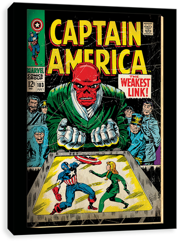 The Weakest Link - Jack Kirby Red Skull (500x500), Png Download
