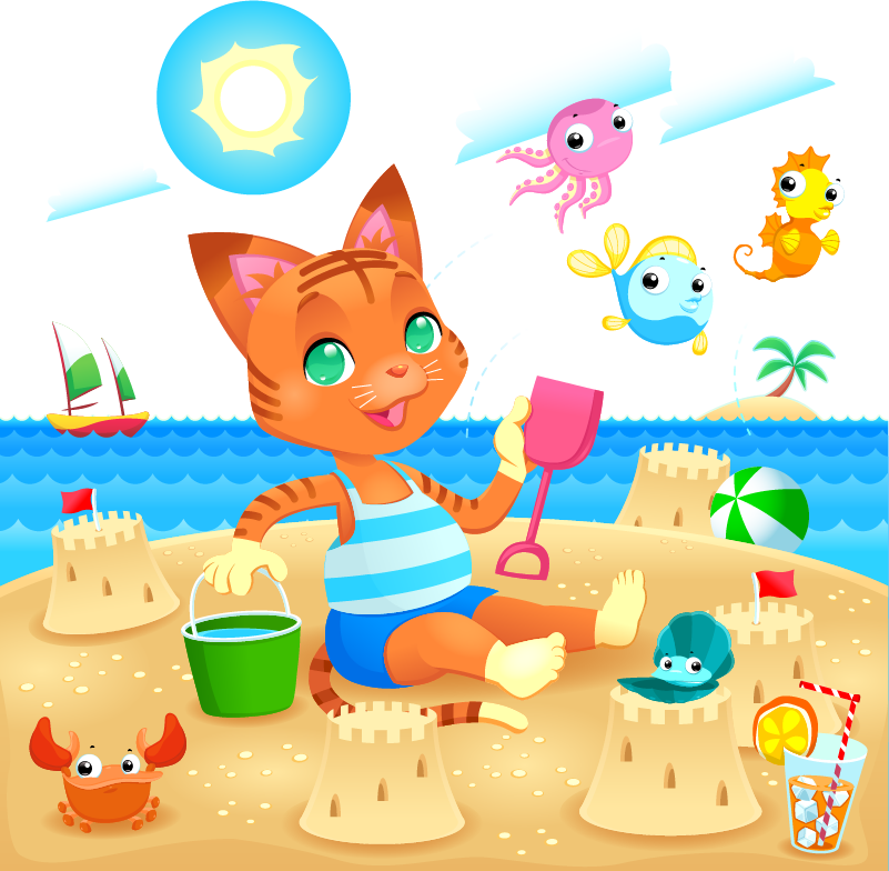 Playa De La Arena Beach Seaside Resort Illustration - Beach (801x784), Png Download