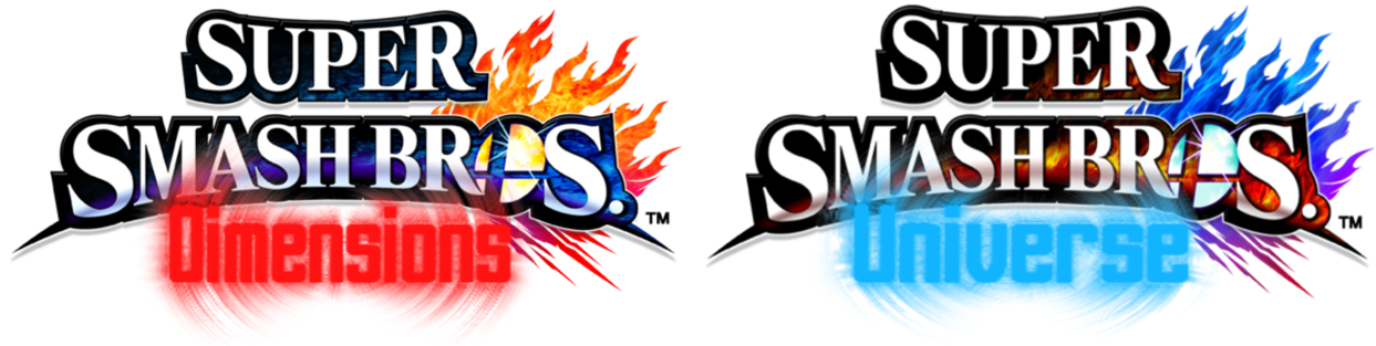 Super Smash Bros - Smash Bros 4 Title (1309x611), Png Download