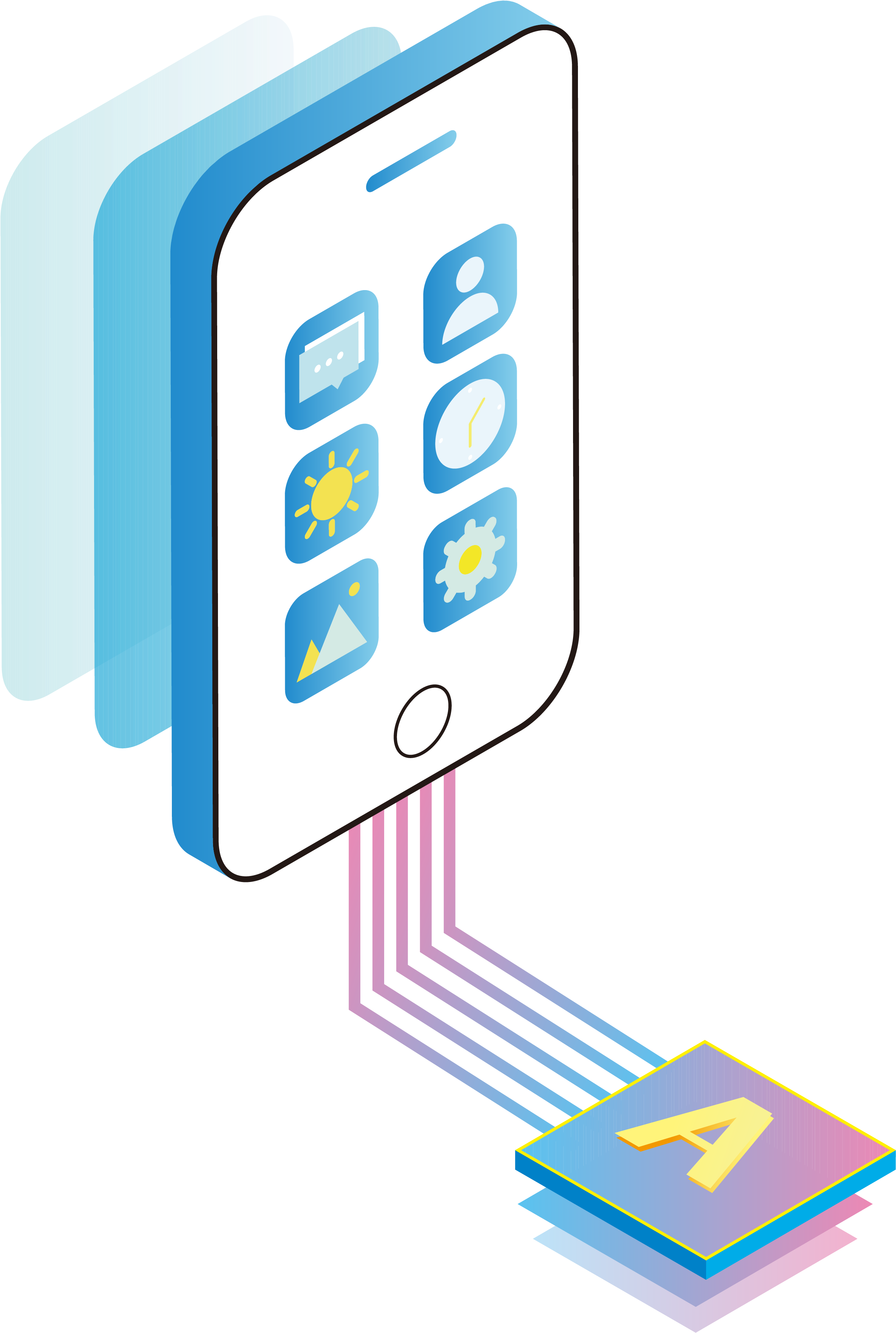 5d Teléfono Celular Tecnología Internet Png E Imagen - Diagram (4167x4167), Png Download