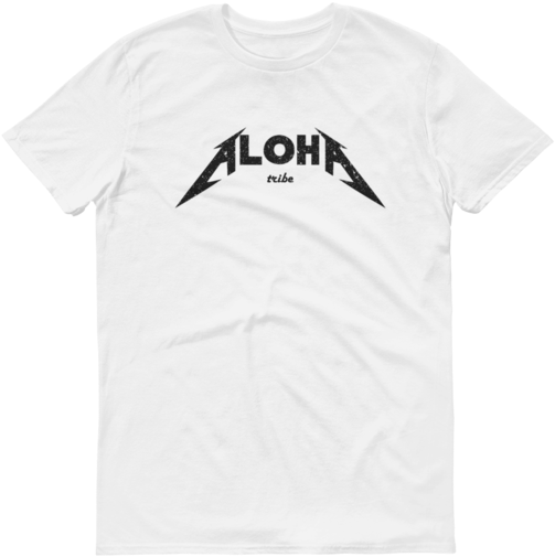 Aloha Tribe Aloha Metal Mens Short Sleeve T Shirt - Active Shirt (580x580), Png Download