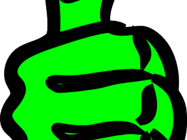 Green Tick Clipart Answer - Clipart Art Thumbs Up (640x480), Png Download