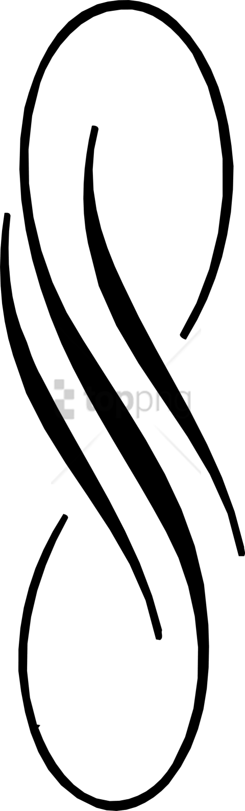 Free Png Abstract Lines Black And White Png Png Image - Abstract Designs Black And White (480x1586), Png Download