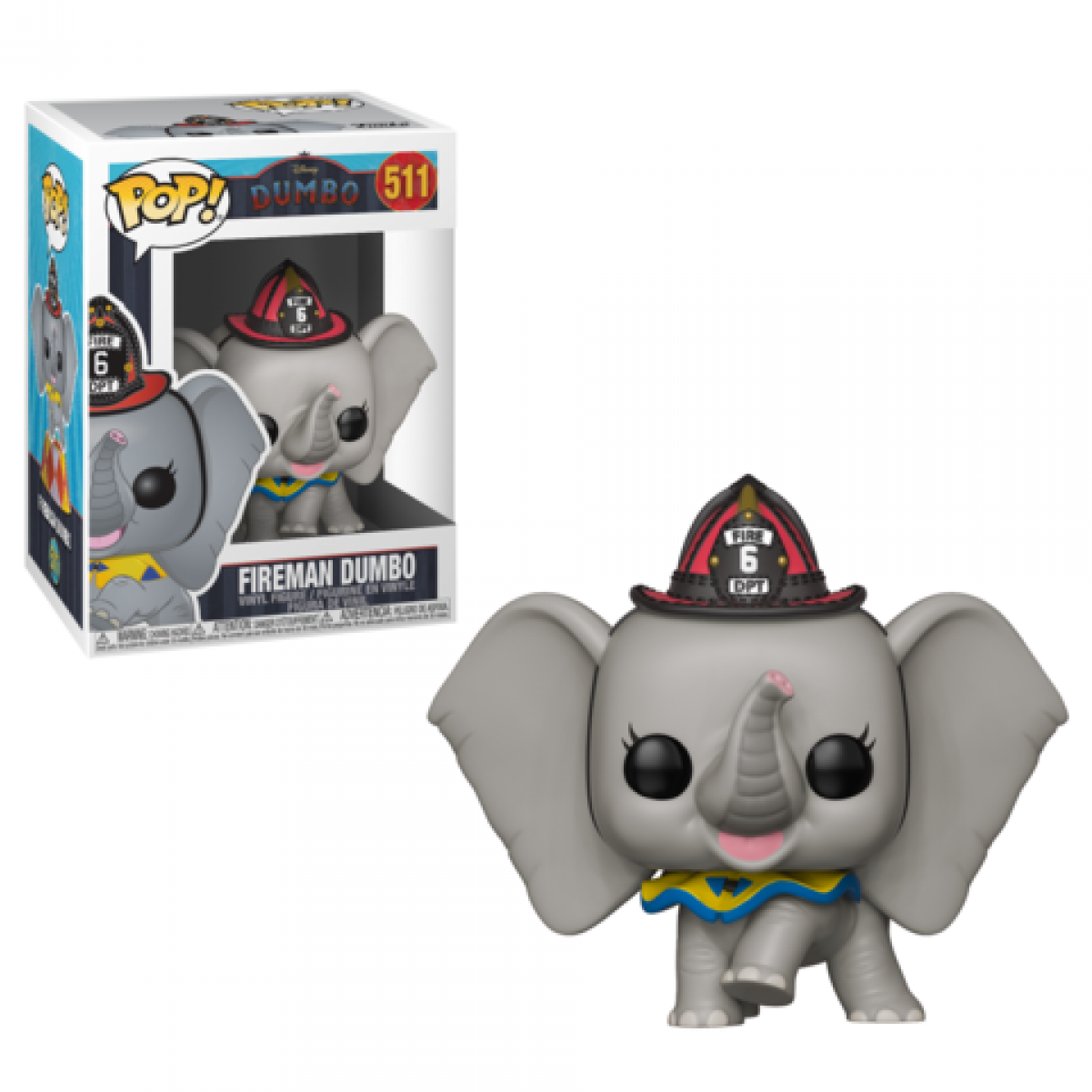 Fireman Dumbo 511 Funko Pop - Dumbo Funko (1500x1200), Png Download