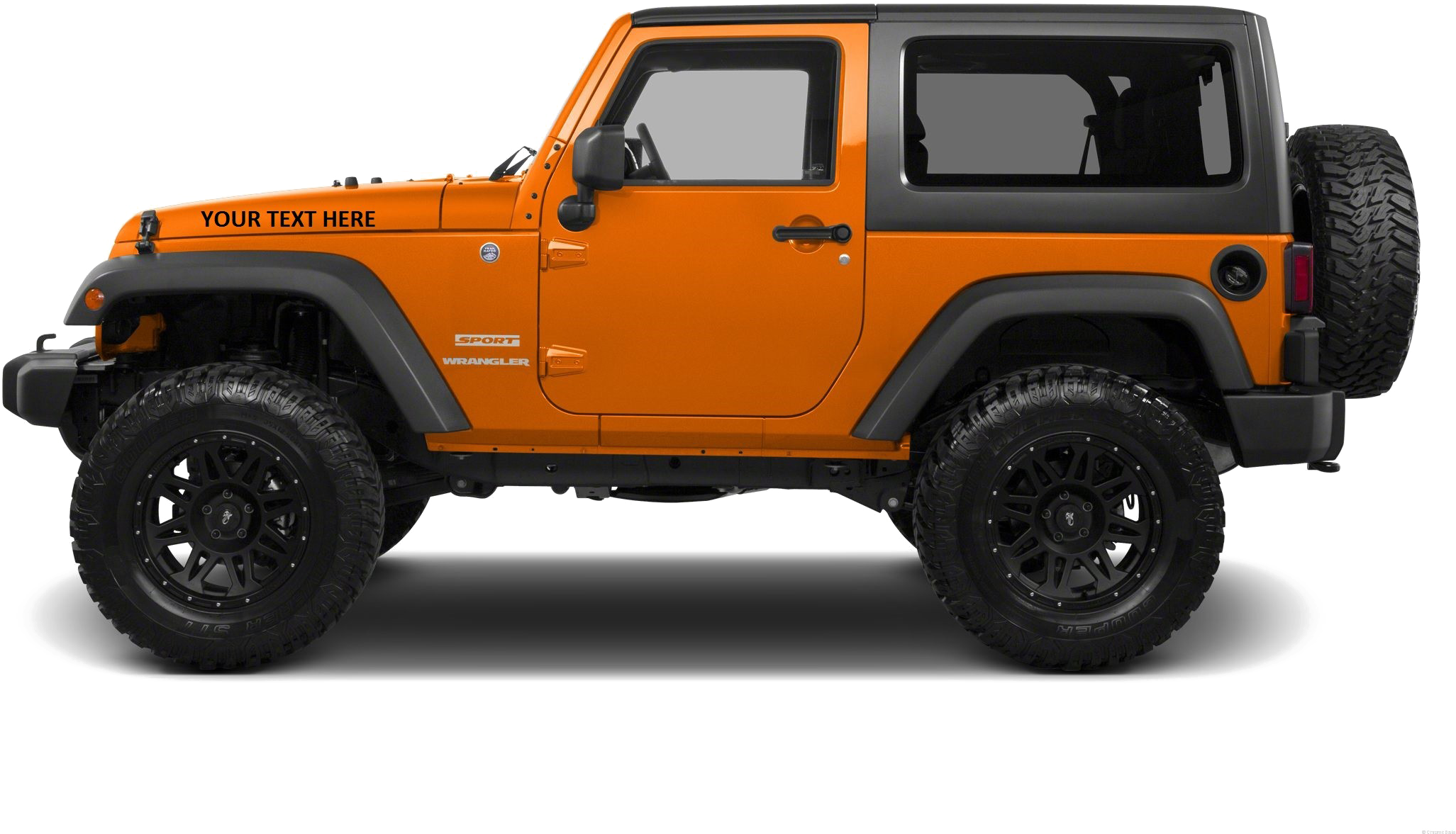 Orange Jeep Png Transparent Image - 2012 Jeep Wrangler Sport (2100x1386), Png Download