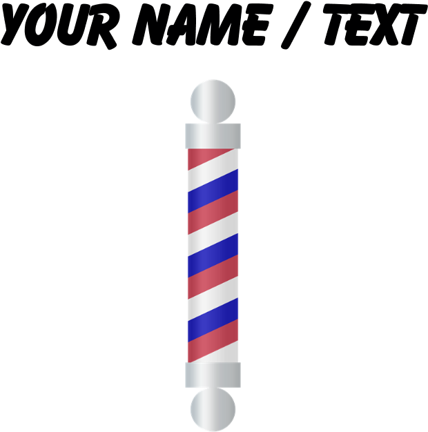 Custom Barber Pole Apron - Cylinder (700x700), Png Download