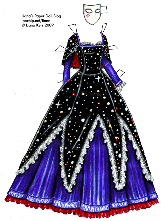 Halloween Masquerade, Masquerade Costumes, Masquerade - Liana's Paper Doll Boutique Purple (525x718), Png Download