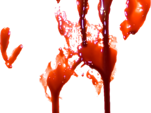 Handprint Clipart Transparent Background - Hand Blood Print Transparent (640x480), Png Download