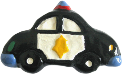Police Car Drawer Knob - Police Car (960x720), Png Download
