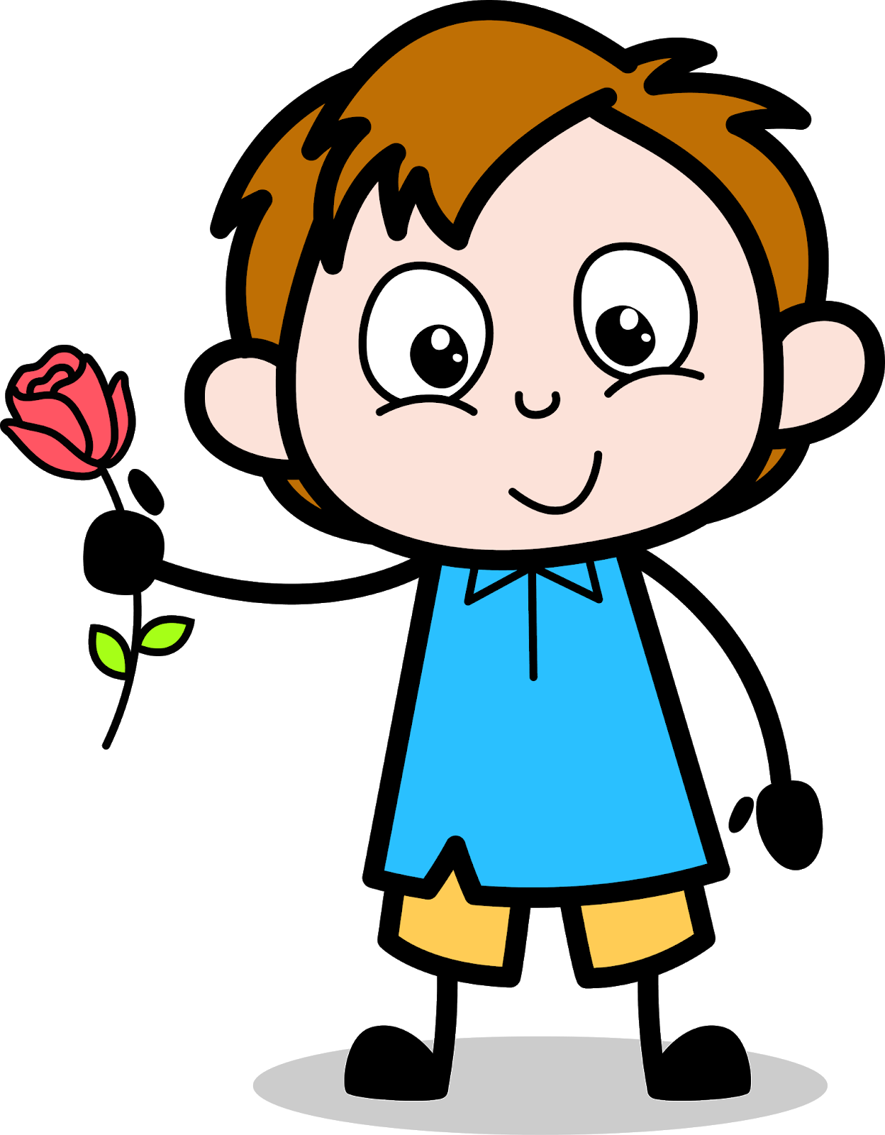 Boy - Cartoon Kid Worried (1248x1600), Png Download