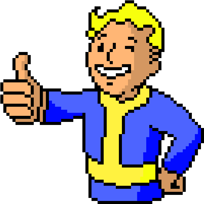 Vault Boy Png - Complete Work On Time (720x760), Png Download
