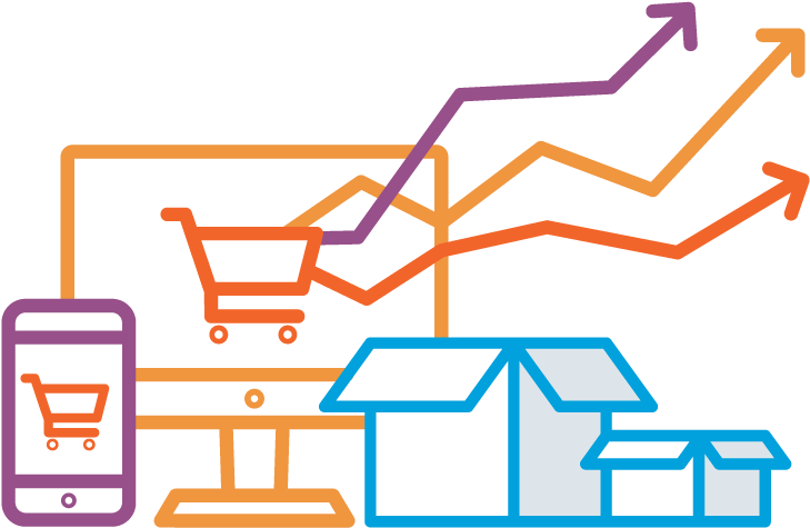 Rsr Ecommerce Growth (800x525), Png Download