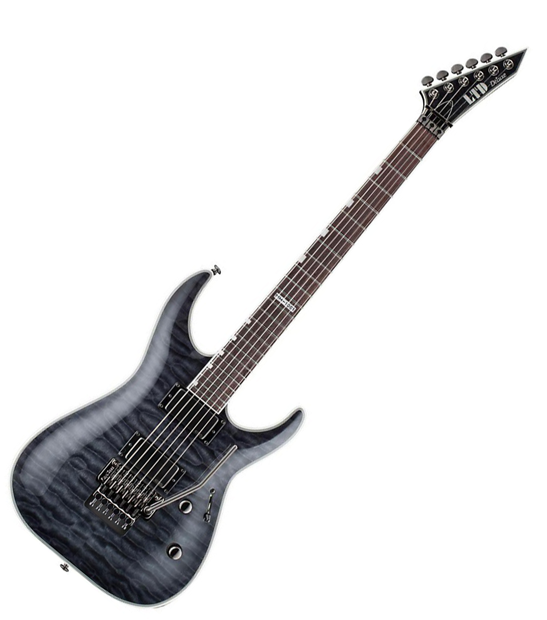 Ltd Mh 1001 See Thru Black - Electric Guitar High Quality (1096x1242), Png Download