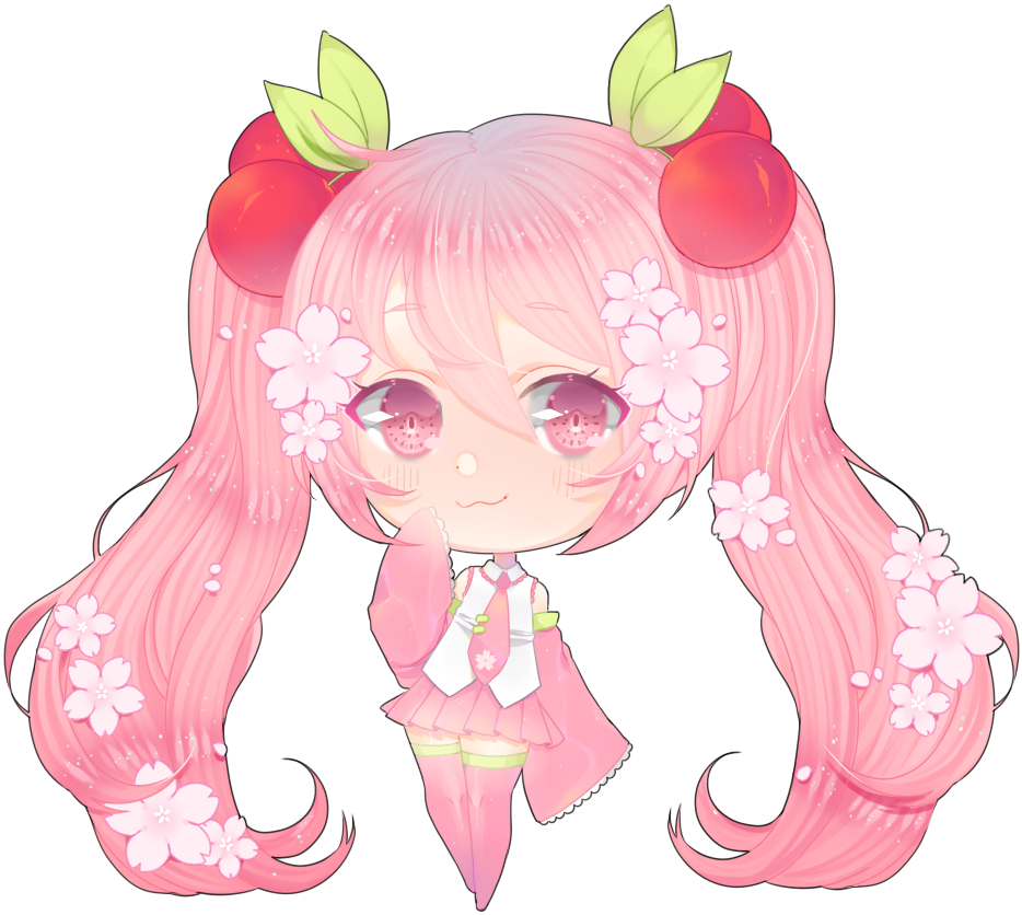 Miku Sakura Version - Sakura Miku Transparent (959x854), Png Download