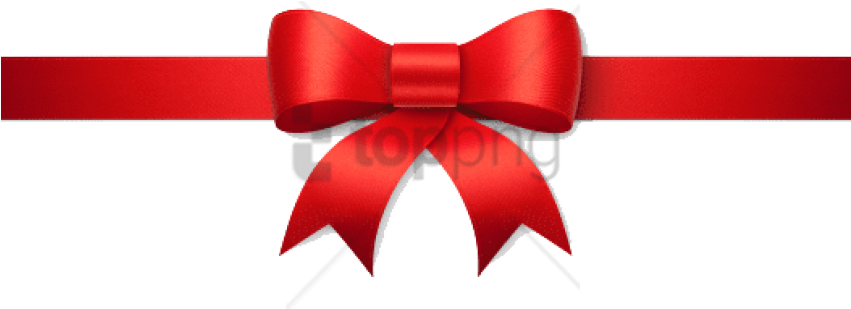 Free Png Bowtie Png Png Image With Transparent Background - Long Christmas Bow (850x369), Png Download