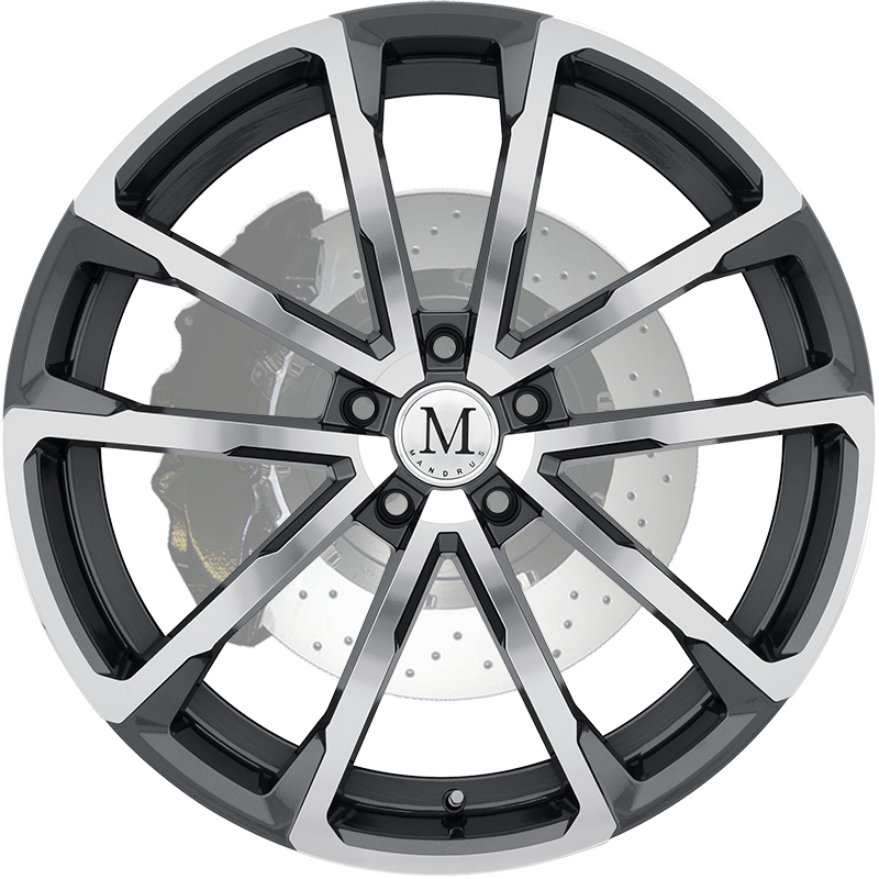 Wolf Gloss Gunmetal W/mirror Cut Face - R3 Wheels R3h3 Anthracite Matt (800x800), Png Download