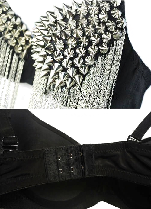 Silver Dancer Bra Details - Formal Wear (500x692), Png Download