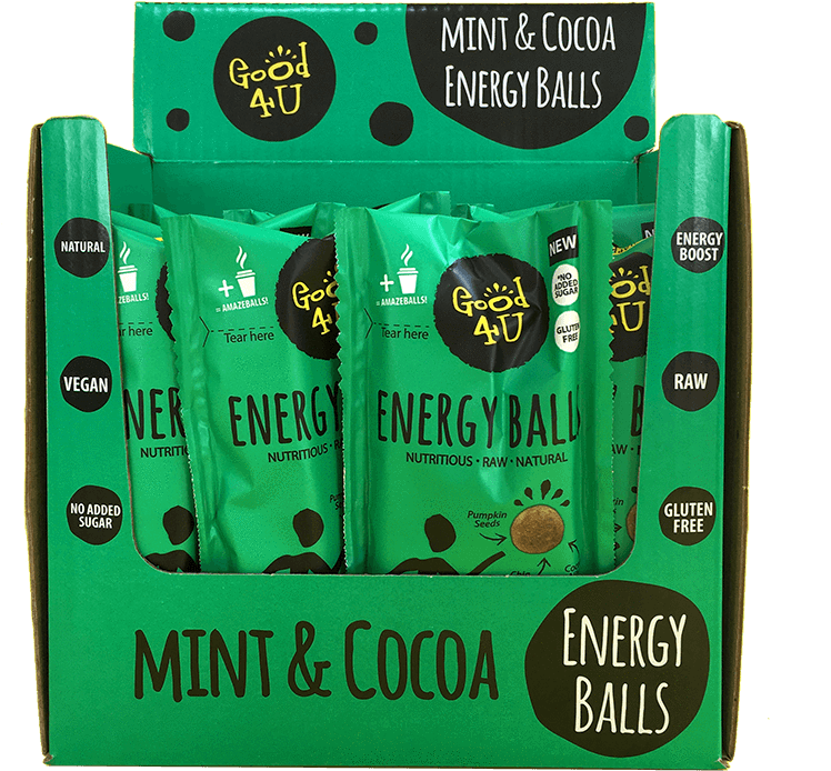 Mint And Cocoa Energy Balls - Good4u (800x800), Png Download