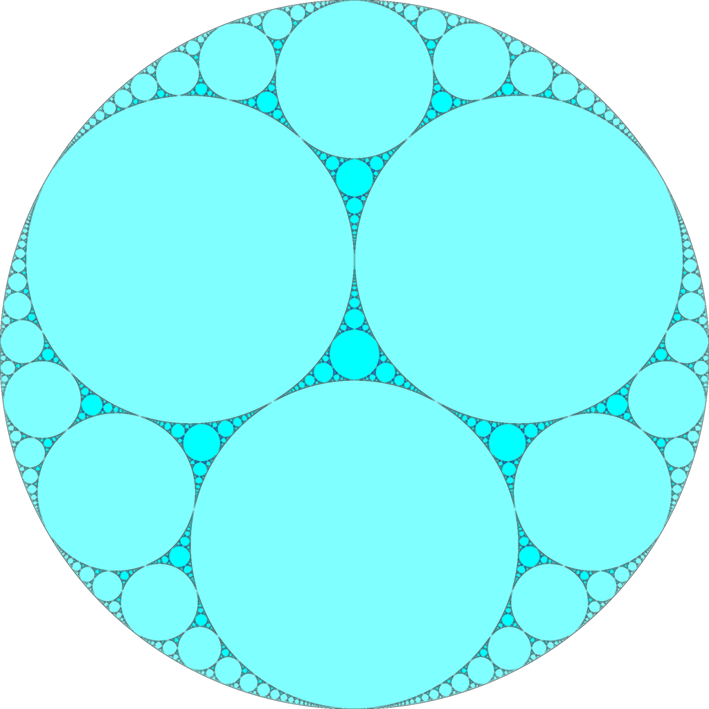 H3 I33 Uhs Plane At Infinity - Apollonian Gasket (1024x1024), Png Download