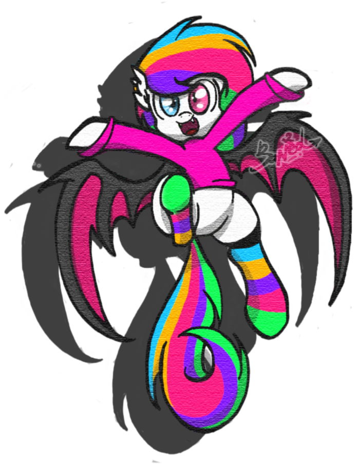 #1360118 - Artist - Banned, Artist - Lvck, Bat Pony, - Illustration (720x960), Png Download