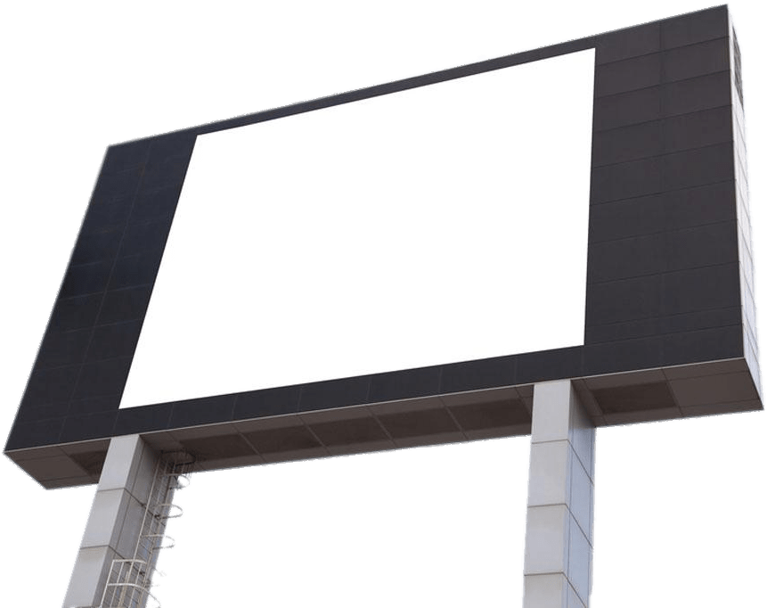 Billboard White Screen - Advertising (1008x756), Png Download