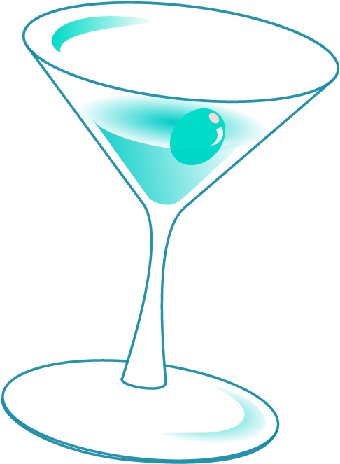 Blue Lagoon Hawaii Cocktail Garnish Transprent Png - Martini Glass (744x1052), Png Download