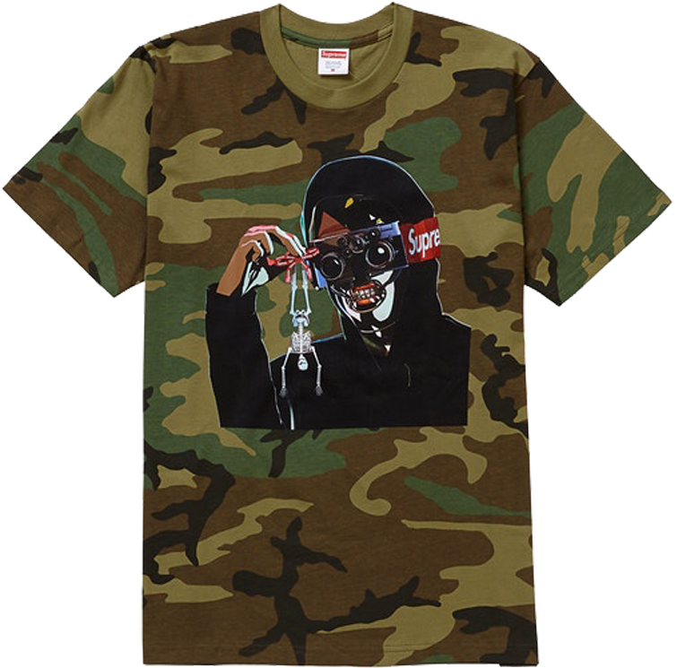 Supreme Creeper Tee Camo (1024x768), Png Download