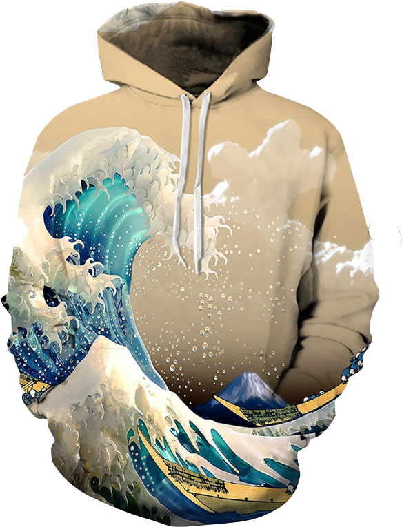 Wave Hoodie (800x800), Png Download