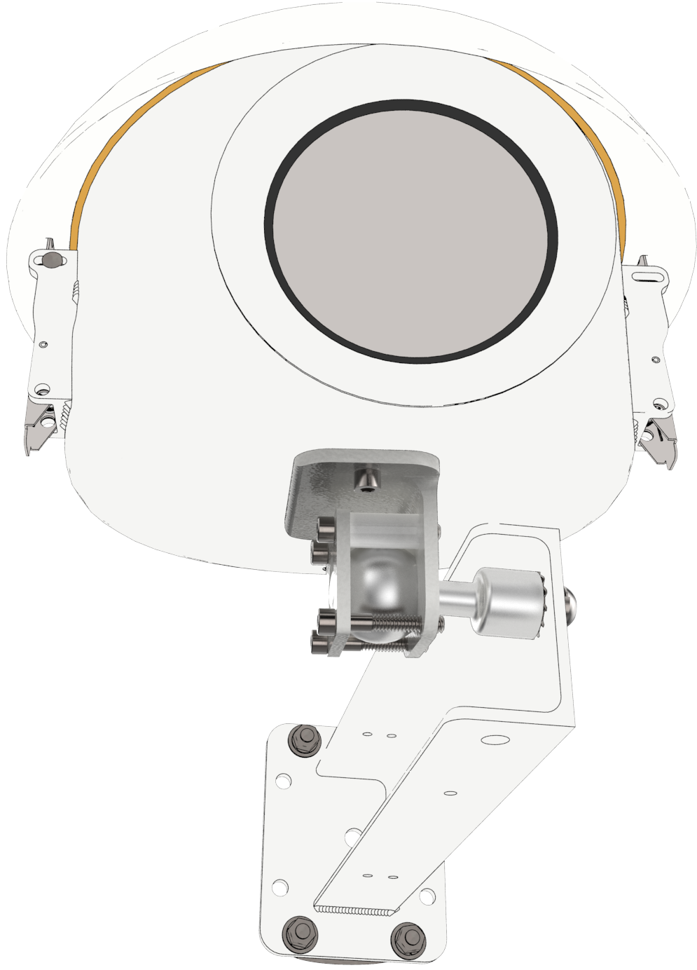 The Most Basic Attachment For The Ball Head Mount Is - Circle (1004x1392), Png Download