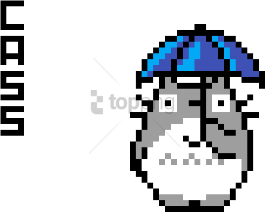 Free Png Download My Neighbor Totoro Png Images Background - Pixel Art Totoro (850x681), Png Download