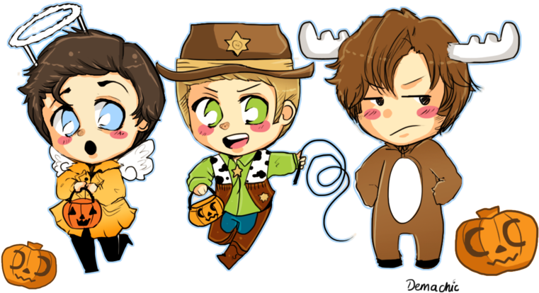 Supernatural Desenho Png - Сверхъестественное Арт (800x451), Png Download