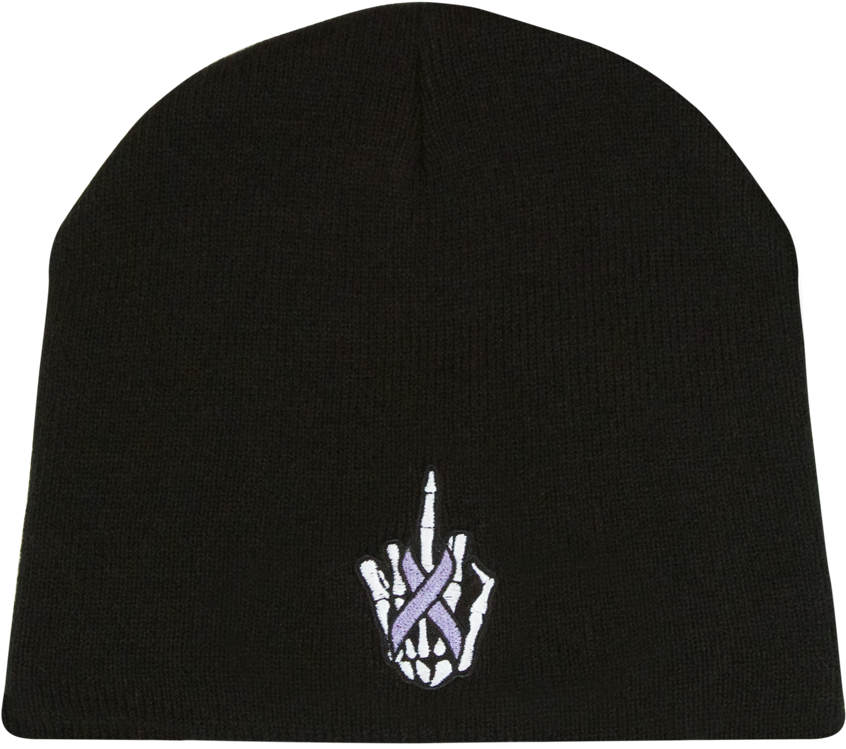 1 Purple Skull Cap Front - Beanie (1000x1400), Png Download