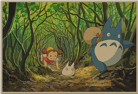 S1 Totoro Poster Kraft - My Neighbor Totoro Bunny (464x669), Png Download