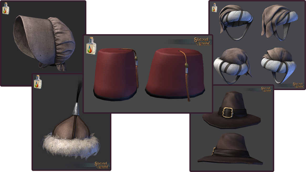 This Pack Includes The Following Dyeable Hats - Fedora (1165x655), Png Download