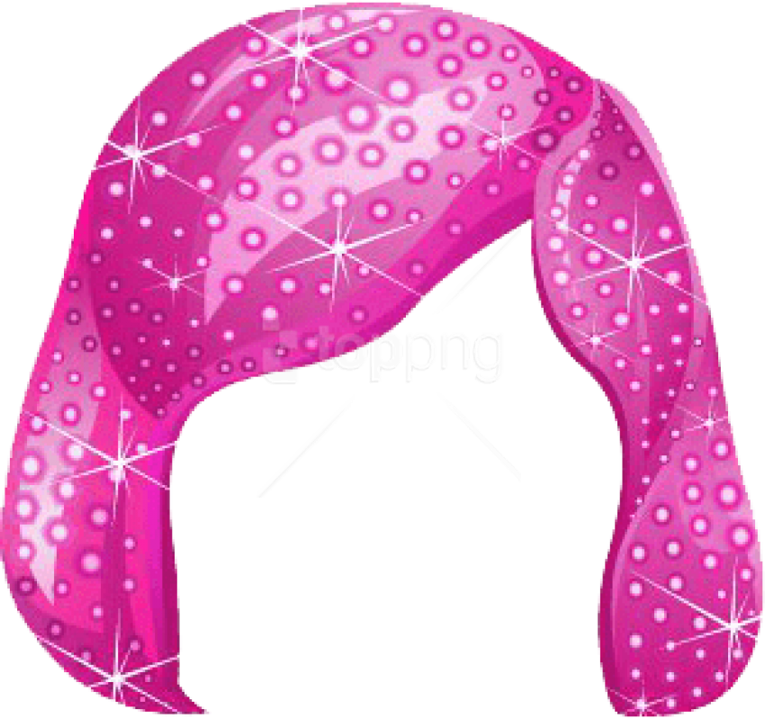 Free Png Space Bling Hair Pink Png - Pink Hair Clipart Transparent (850x799), Png Download
