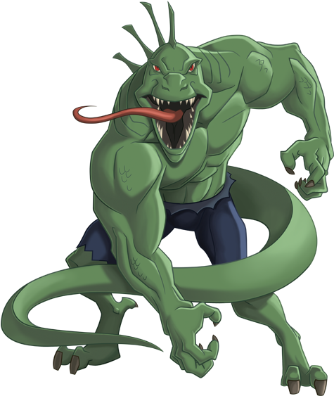 Map - Marvel Universe Live Lizard (576x720), Png Download