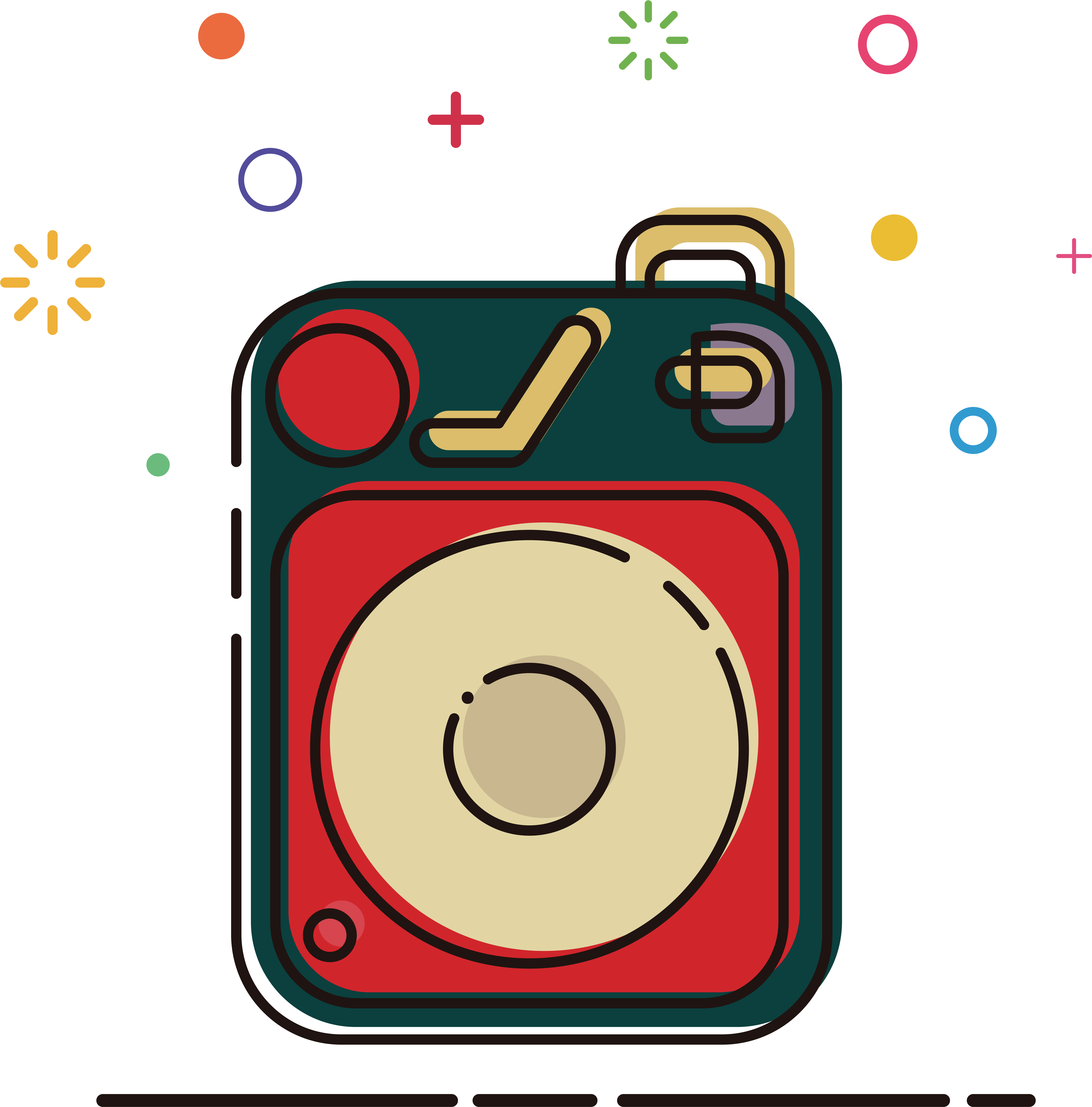 Mbe Illustration Style Speaker Retro Png And Vector (8334x8334), Png Download