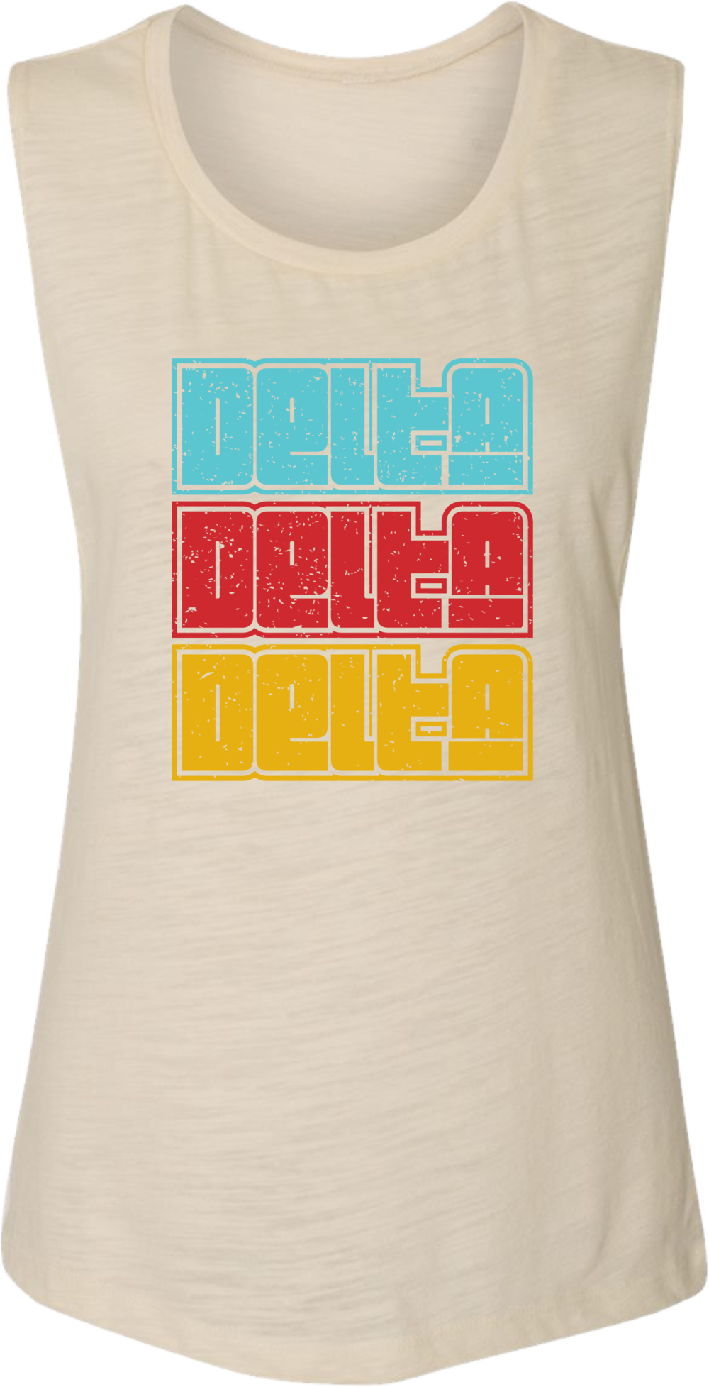 Tridelt Retro - Active Tank (1000x1955), Png Download