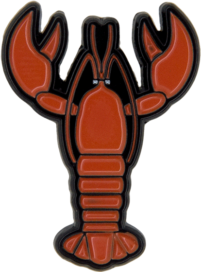 Lobster Pin, Orange - Homarus (600x600), Png Download