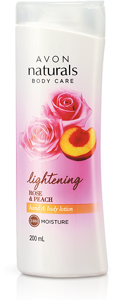 Naturals Lightening Rose & Peach Hand & Body Lotion - Body Wash (1024x1024), Png Download