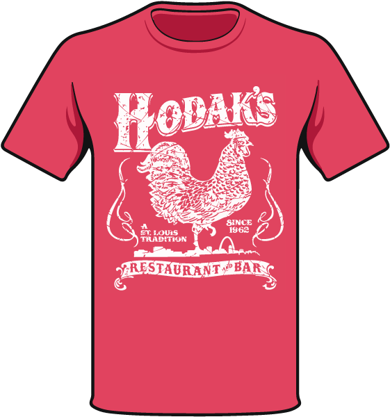 T-shirt Hodak's Rooster - Rooster T Shirt (792x612), Png Download