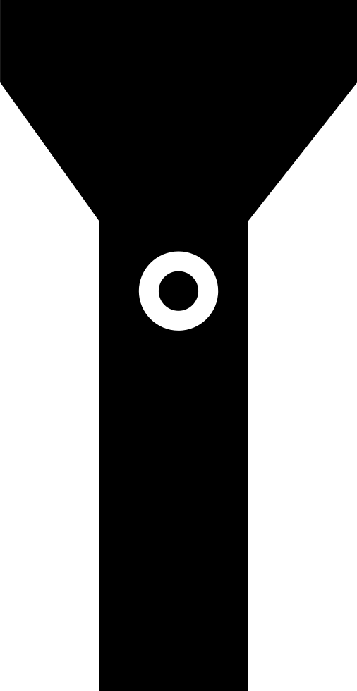 Png File Svg - Flashlight On And Off (506x980), Png Download