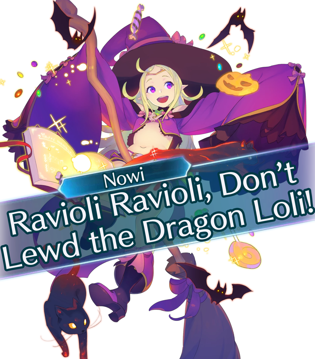 Halloween And/or Normal Nowi Saying Ravioli Ravioli - Eternal Witch Nowi (1280x1459), Png Download