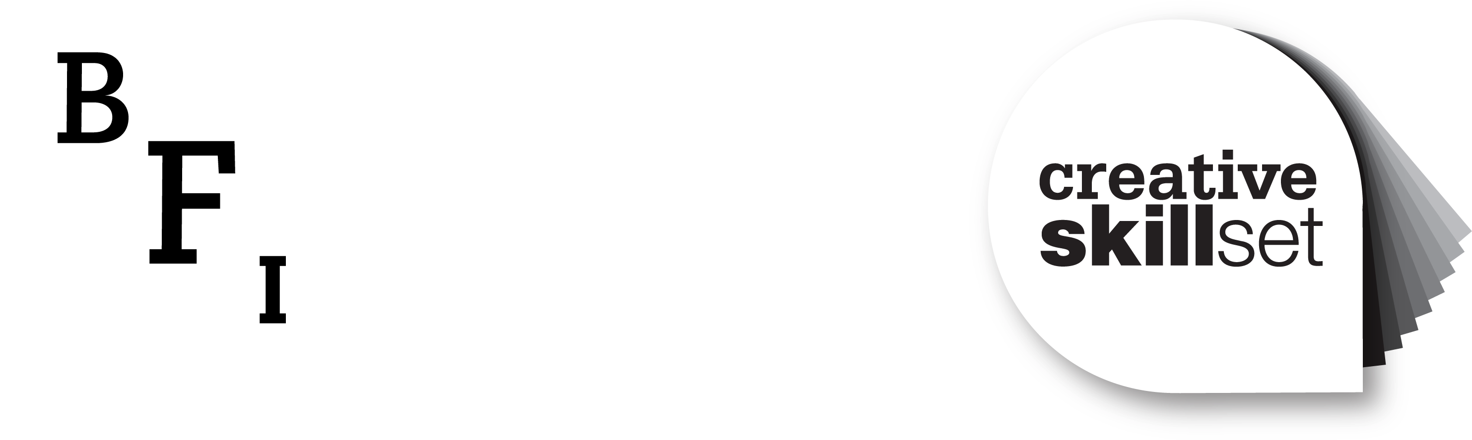 Bfi Lottery Creative Skillset Logo Black And White - Creative Skillset (3543x1417), Png Download