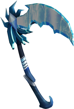 3d - Roblox Frozen Back Scythe (675x615), Png Download