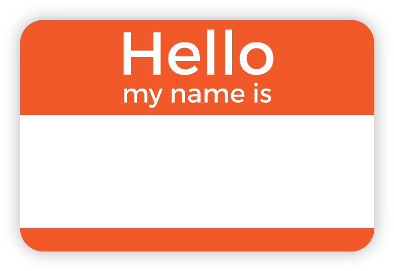 Hello My Name Is Png - Hello My Name Is Orange (800x711), Png Download