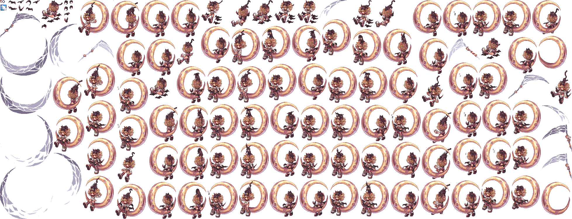 Spritesheet - Loli Ruri Card (1957x750), Png Download