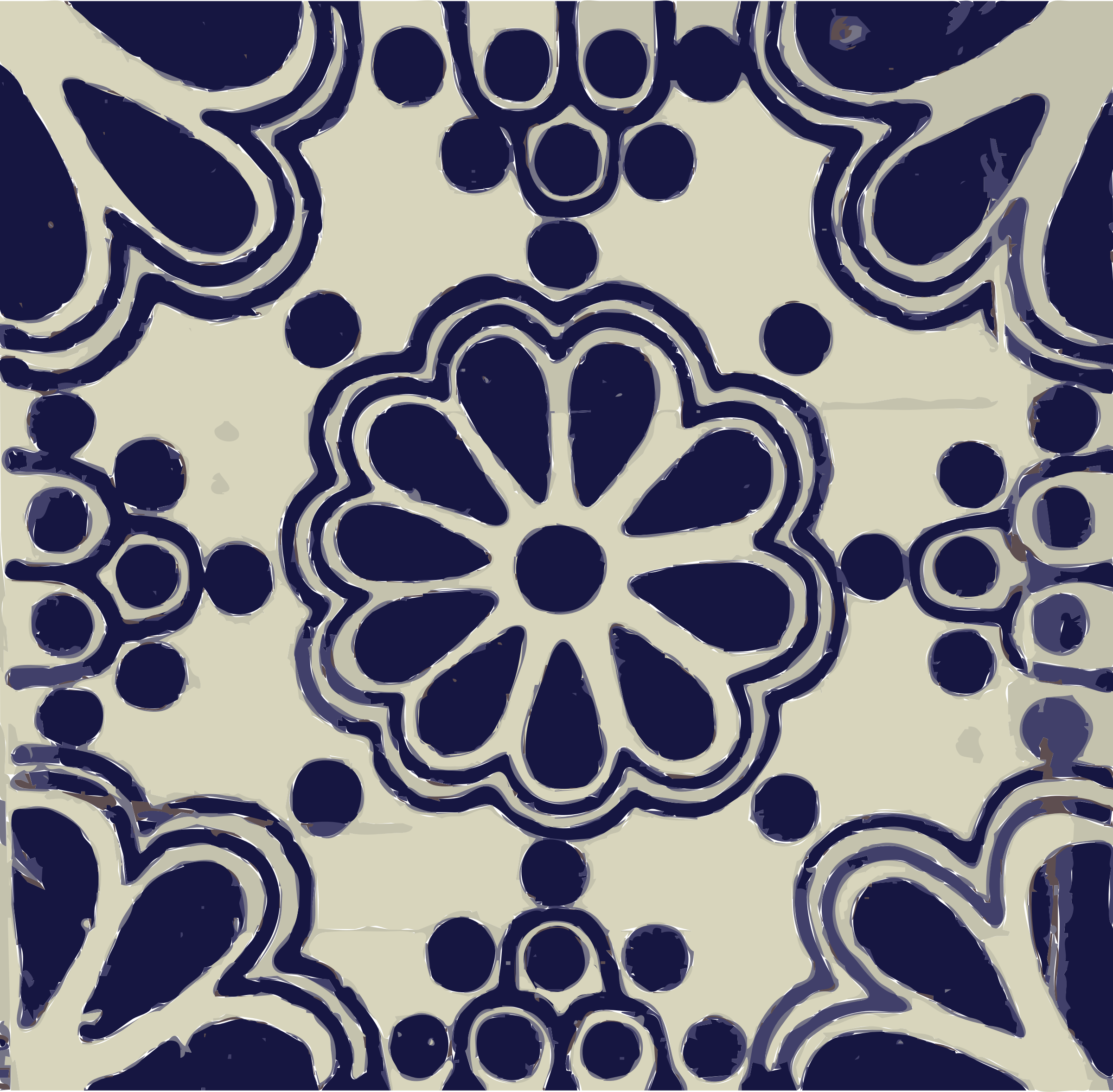 This Free Icons Png Design Of Mexican Tile 02 (2400x2355), Png Download