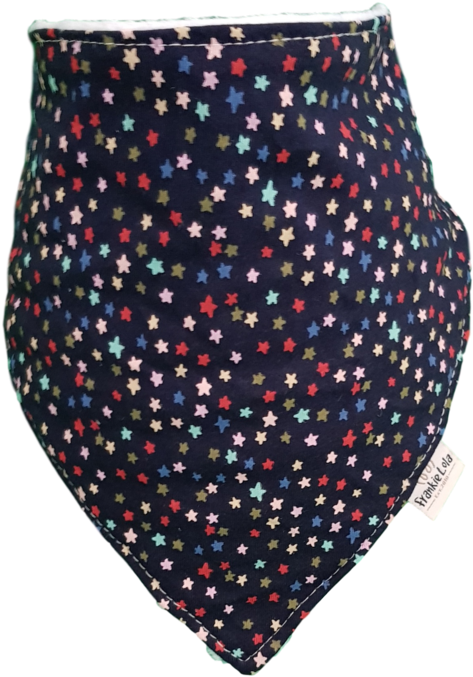 Twinkle Twinkle Blue Star Bib - Polka Dot (713x1024), Png Download